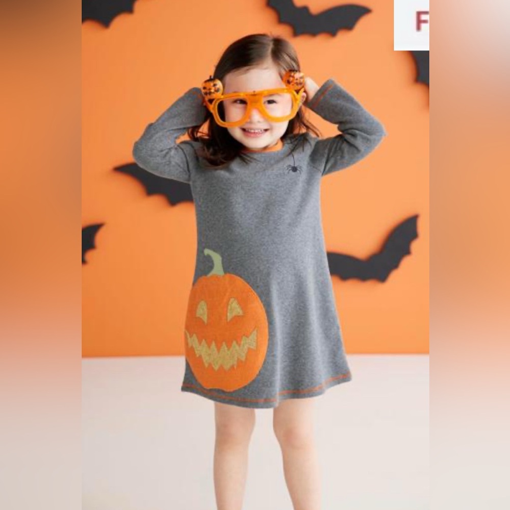 Mud Pie Toddler Halloween T-Shirt Dress in Large (4T-5T) - Picture 7 of 8